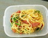☆手抜き☆ ずぼら弁当 ～塩味パスタ～作り方5写真
