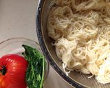 夏バテ解消☆モロヘイヤと完熟トマトの素麺作り方4写真