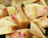 スライス玉ねぎたっぷりメカジキの南蛮漬け作り方2写真