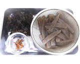 きくらげと蒟蒻のピリ辛炒め作り方1写真