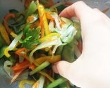爽やか！セロリのカラフルマリネサラダ作り方3写真