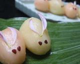 お月見にお花でカワイイうさぎ団子＊作り方3写真
