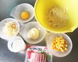 ★HMでコーンベーコンワッフル★朝食にも作り方1写真