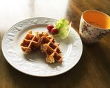 ★HMでコーンベーコンワッフル★朝食にも作り方7写真