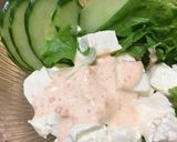 お豆腐サラダに鮭マヨドレッシング作り方6写真