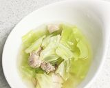 材料5つ！鶏のだしたっぷりキャベツスープ作り方4写真