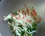 水菜とカニカマのマヨワサチーズあえ☆作り方5写真