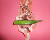 オクラと塩こんぶの豚肉巻き作り方3写真