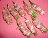 オクラと塩こんぶの豚肉巻き作り方4写真