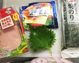 簡単☆ハムチーズのり巻き作り方1写真