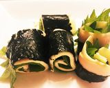 簡単☆ハムチーズのり巻き作り方6写真