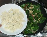 高野豆腐・小松菜・しめじの簡単野菜炒め物作り方7写真