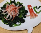 ほうれん草消費♪かにかまをのせるだけ！作り方7写真