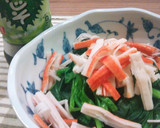 ほうれん草消費♪かにかまをのせるだけ！作り方8写真