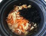 昆布と椎茸のおだしで簡単ひじきご飯♪作り方4写真