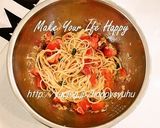 トマト&バジル☆冷製パスタ作り方5写真