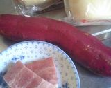 おさつベーコンのマヨサラダサンド作り方1写真