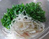 ひんやり雑炊風～豚かつ冷やしダシ茶漬け～作り方3写真