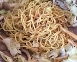 簡単ランチに☆たらこバター焼きそば作り方2写真