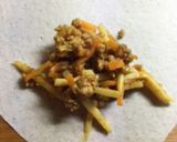大豆ミートウィーガン米粉カレー春巻き作り方5写真