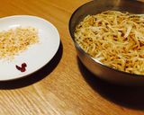 切り干し大根と干しえびの塩味きんぴら作り方1写真