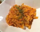 海老 トマトクリームパスタ作り方5写真