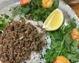 野菜いっぱい!カレー風味そぼろ丼プレート作り方20写真