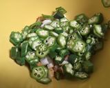 お安くて美味しい　海老風味ちくわオクラ作り方5写真