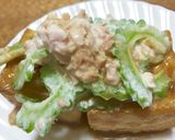 厚揚げ☆ゴーヤ乗せ作り方4写真