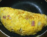 長ねぎとポテトとベーコンのオムレツ作り方6写真