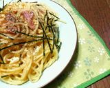 ベーコンエッグの♡和風MISOパスタ♡作り方5写真
