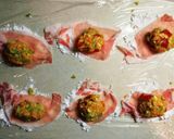 アボカドとコンフレークの肉巻きトマト蒸し作り方5写真