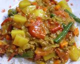 市販のルーを使わない挽肉カレー作り方5写真