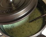 モロヘイヤと豆腐の牛乳ポタージュ作り方3写真