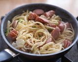 【簡単】ソーセージパスタ作り方8写真