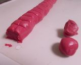フルーツのピューレの白玉だんご♡レンジで作り方3写真