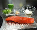 トースターで旬の秋鮭のネギマヨ味噌焼き☆作り方1写真