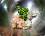 エビと豆苗の帽子ワンタン作り方4写真