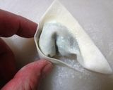 エビと豆苗の帽子ワンタン作り方9写真