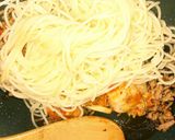 キムチとひき肉の簡単パスタ♪作り方5写真