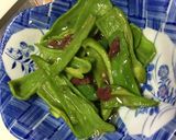 ピーマンの梅肉和え鰹節を散らして作り方3写真