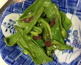 ピーマンの梅肉和え鰹節を散らして作り方3写真