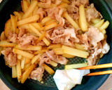 旨い！豚じゃがの岩のりバター炒め☆作り方5写真