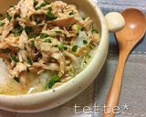 ゆで鶏deスープごはん☆作り方4写真