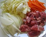 オムライスの中に焼きそばが！作り方2写真