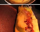 オムライスの中に焼きそばが！作り方4写真