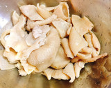 おつまみに！鶏皮とキノコのカレー炒め作り方4写真