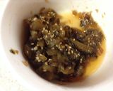 納豆とゴーヤの佃煮のトースト作り方1写真