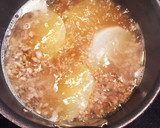 圧力鍋無しで大根とひき肉のそぼろあんかけ作り方4写真