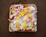 ♡【簡単】食パンピザ♥作り方4写真